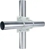 Antenna Mast Clamp Cross-Over Bracket Kit with U Bolts 1 Piece,