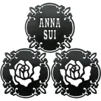 在飛比找Yahoo!奇摩拍賣優惠-專櫃 正品 Anna Sui 安娜蘇 黑色 魔法 薔薇 杯墊