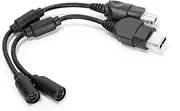 2PCS Gamepad Breakaway Adapter Cable 25cm Compatible with Xbox Generation 1 Controller