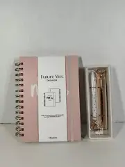 Future Mrs Wedding Planner & Organizer Notebook Spiral Bound Pink With Metal Pen