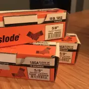 Paslode 5/8” 18GA. Galvanized Straight Finish Nails 3 Boxes 6000 = 18,000 Nails