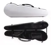 Advance White Violin case 4/4 Hard Sheel Carbon Fiber Violin Box Strong Strap