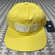 Undefeated Yellow 5 Strike UNDFTD Applique Adjustable Strapback Men's Cap Hat