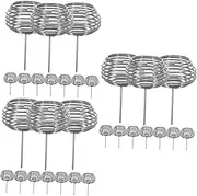 SUPVOX 30 Pcs Fertilizer Box Flower Fertilizer Basket Fertilizer Containers Gardening Accessory Metal Fertilization Container Metal Fertilizer Basket Orchard Bonsai Stainless Steel Plant