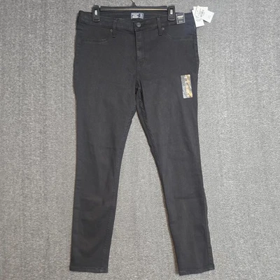Abercrombie Fitch Jeans Harper Low Rise Jean Jegging Black Sz 32 / 14S