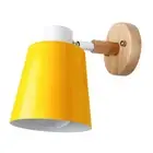 Modern Wooden Wall Mounted Bedside Sconce LED Light Steering Head Stair Lamp 29