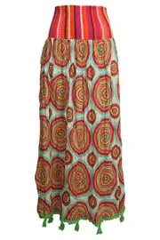 Riviera Block Print Maxi Skirt--NAU-RIVBP