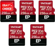 Patriot 256GB A1 V30 Micro SD Card 4K Video Recording 5 Pack for Android Tablets