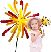 Chenille Stems,Colorful Fuzzy Sticks Firework - Colorful Firework Glowing Twisting Stick Material Package, Spring Festival Toy for Kids