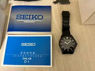SEIKO 精工錶 光動能 男錶 黑 SBPS103J V145-0CB0SD 九成新