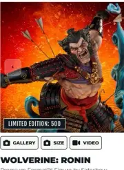Sideshow Wolverine Ronin Premium Format 1/4 Scale SOLD OUT statue New In The Box