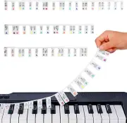 Piano Keyboard Stickers, Piano Stickers, Piano Stickers for Beginners, Removable