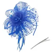 American Trend Fascinators Hat for Women Tea Party Hats One Size C Blue