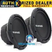 (2) MEMPHIS SRX1040 10" SUBS 400W SINGLE 4-OHM CAR SUBWOOFERS BASS SPEAKERS NEW