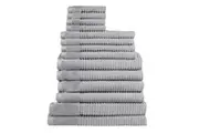 Jenny Mclean Royal Excellency 14 Piece Silver Towel Pack