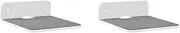 Binxind 2X Wall Mounted Holder Multifunctional Portable Speaker Wall Shelf for Webcam Cell Phones Router Speaker White