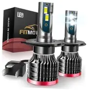 H4/9003 LED Bulbs,80W 16000 Lumens Bright,6500K Cool White LED Fog Light