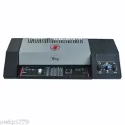 Steel Thermal Laminator A4 Hot & Cold 9" Machine Roller Pouch Photo Office, 220V