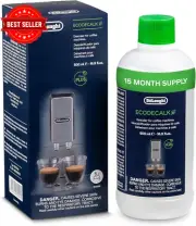 Ecodecalk De'Longhi DLSC500 Natural Coffee Machine Descaler 500ml Pack