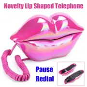 Novelty Lip Shaped Telephone Landline Desk Corded Phone Home Hotel Office Decor