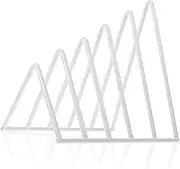 TOGEVAL Newspaper Organizer Desktop Book Stand Book Rack for Files Magazines Office Supplies Stylish Storage Shelf for Home Office Classroom