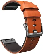 [DJDLFA] 26 22MM Official Quick Release Watchband Strap For Garmin Fenix 7X 7 6 6X Pro 5 5X Plus 3 HR Watch Genuine Leather Band Bracelet