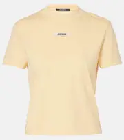 [Jacquemus] Jacquemus Gros Grain cotton-blend T-shirt UK 6 beige