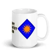 U.S. Army 40th Infantry Division 15 Ounce White Mug