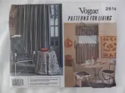 VOGUE Sewing Pattern 2514, uncut, curtains,cushions,tablecloths,etc