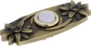 TEMPNAP Traditional Doorbell Switch Decorative Metal Led- Easy to Install Universal Home Doorbell Component
