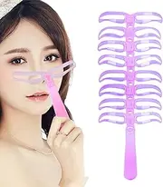 Eyebrow Stencil Kit for Women - 8 Styles Brow Makeup Aid,Washable Portable Eyebrow Templates for Makeup Travel Daily Use Party