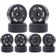 Waterproof 1.9 Inch Carbon Fiber Wheels Rim With Brake Rotors For 1/10 RC Rig Cr