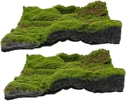 2pcs Simulated Moss Lawn Fake Grass Turf Handmade Moss Carpet Artificial Turf Grass Outdoor Artificial Moss Mat Moss Rug