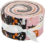 My Mind's Eye Hey Pumpkin Rolie Polie 40 2.5-inch Strips Jelly Roll Riley Blake Designs RP-16030-40
