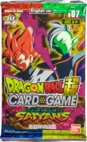 1x DRAGONBALL SUPER CCG B07 ASSAULT OF THE SAIYANS ENGLISH BOOSTER PACK SEALED