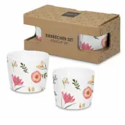 PPD Oh Happy Day Egg Cup Set, 2 pcs, Egg Cup, Egg Holder, New Bone China