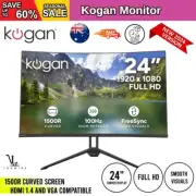 Kogan 24" Curved Full HD 100Hz FreeSync Monitor (1920 x 1080), 24 Inch, Computer
