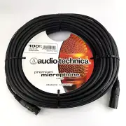 Audio-Technica AT8314 Premium Microphone Cable XLRF-XLRM 100 Feet - NEW