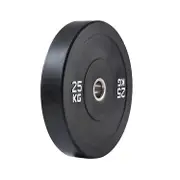 Kangaroo Fitness 25KG Black Bumper Plate – Durable & Reliable Weight Plate