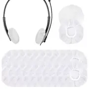 Geekria 100 Pairs Disposable Headphone Ear Covers (XS / White)