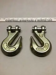 Chain 1/2" G70 Clevis Grab Hooks w/Pin Tow Truck Trailer TieDown Chain(Lot of 2)