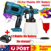 For Makita Cordless High Pressure Spray Gun Airless Paint Sprayer 18V Battery