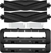 [YBVABE] L20s Ultra Main Brush Cover & Main Brush 4-Pack Kit Compatible with Dreame L20 Ultra, X30 Ultra, X40 Ultra, L10S Pro Ultra, L10S Ultra Robots Vacuum Replacement (4 Pack)