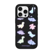 iPhone 16 Pro Impact Ring Stand Case MagSafe Compatible Dinosaurs by Milkkoyo