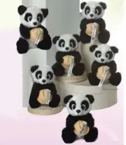 Aurora Plush 5" Lucky In Love Panda - 1 random bear