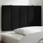 Headboard Cushion Black Velvet 90 cm, Soft Upholstered Headboards, Bed Frame Wall Mounted, Queen Size, Adjustable, Cama, Cabecera - Bed Head Boards