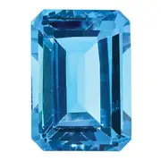 Gemstone Swiss Blue Topaz Aa Quality 14X10mm Emerald Cut