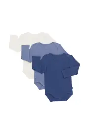 [Bonds] Bonds Newbies Essentials Rib Longsleeve Bodysuit 3 Pack in Pack2 Size: Premature Premature Pack2