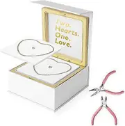 Permanent Bracelet Kit Forever Bracelet Making for Couples Gift Friendship Bracelets DIY Locked Bracelet Valentine's Day Jewelry Gift Golden