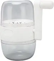 ,Nut Grinder Hand Crank Stainless Steel Blades Nut Chopper Manual Grinder with Skid Handle for Garlic White